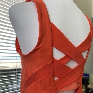 Lululemon orange yoga tank